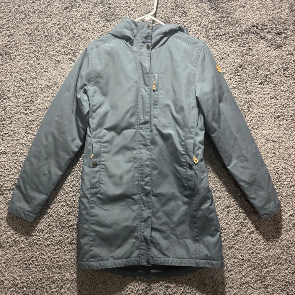 Fjallraven Kiruna Padded Parka Women S Blue Excellent G-1000 Insulated - Picture 2 of 7